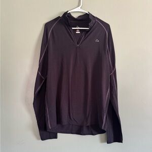 Paradox Merino Blend Black 1/4 Zip Base Layer Top Medium